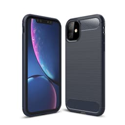 SKALO iPhone 11 Armor Carbon Stöttåligt TPU-skal - Blå