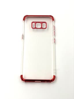 Extra tåligt design TPU | färgade kanter Samsung S8+ - Röd