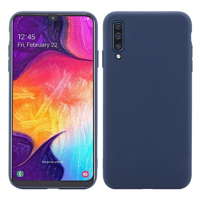 SKALO Samsung A70 Ultraohut TPU-kuori - Sininen