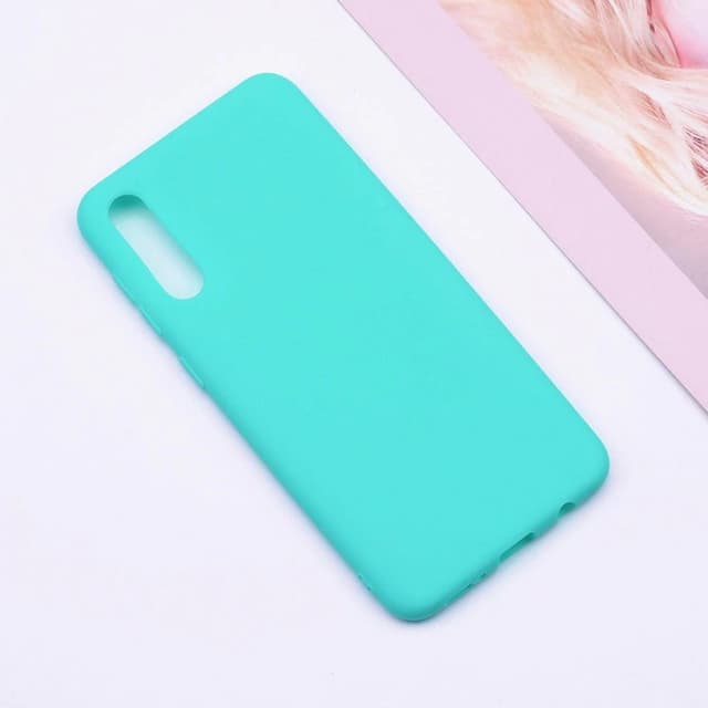 SKALO Samsung A50 Ultratynd TPU-skal - Turkis