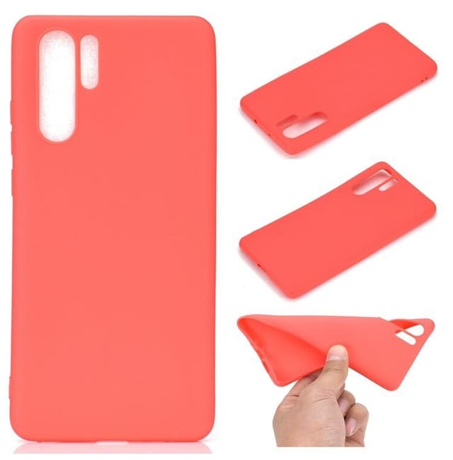 Samsung Note 10 PLUS Ultratunn Silikonskal - Röd