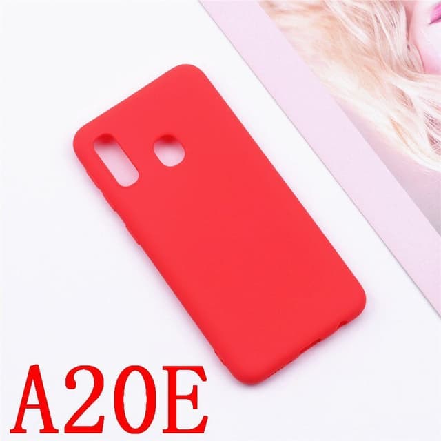 SKALO Samsung A20e Ultraohut TPU-kuori - Punainen
