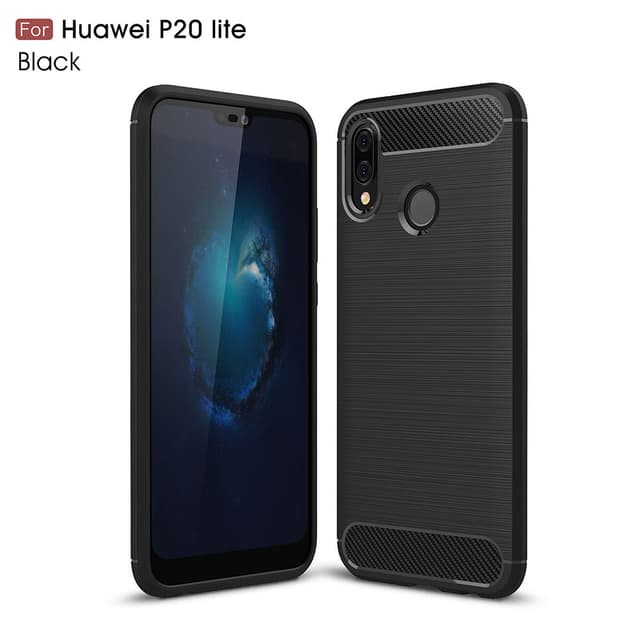 Stöttåligt Armor Carbon TPU-skal Huawei P20 Lite - Svart