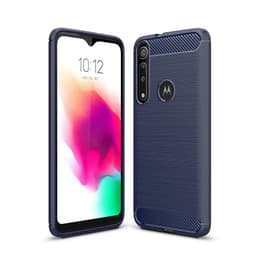 Stöttåligt Armor Carbon TPU-skal Moto G8 Plus - Blå