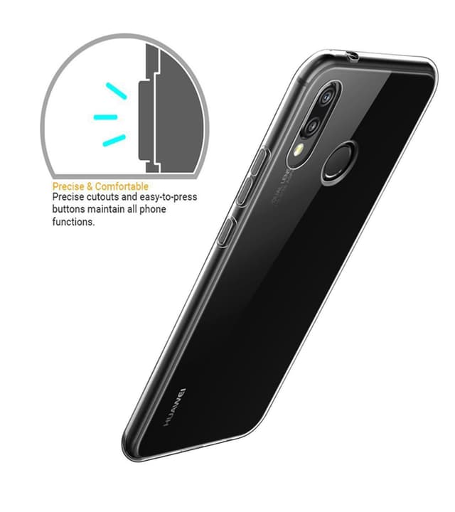 Transparent Silikon TPU-Skal till Huawei P30 Lite
