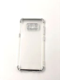 Extra tåligt design TPU | färgade kanter Samsung S8+ - Silver