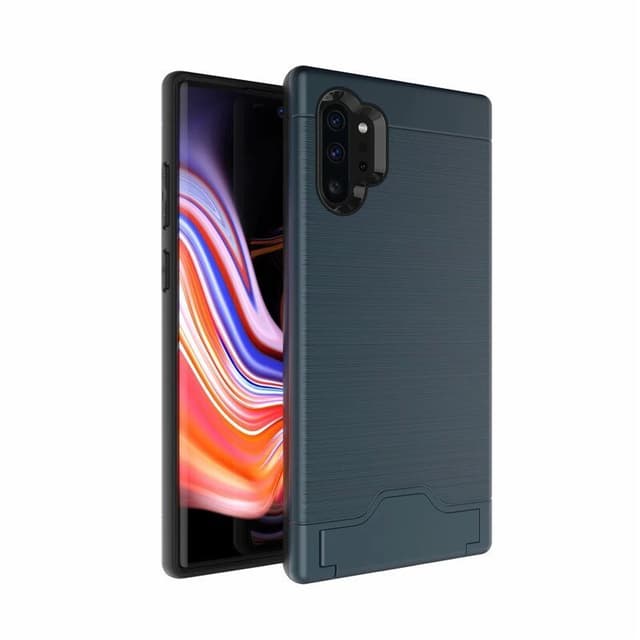 Samsung Note 10 PLUS | Armor skal | Korthållare - Blå