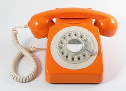 GPO 746 Retro Telefon med Snurrskiva - Orange
