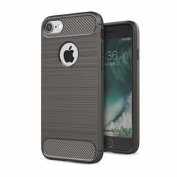 SKALO iPhone 7/8 Armor Carbon Iskunkestävä TPU suojakuori - Harmaa