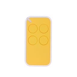 Kaukosäädin ja koodiklooneri autotallin oville, joissa on enemmän 433 MHz keltaista