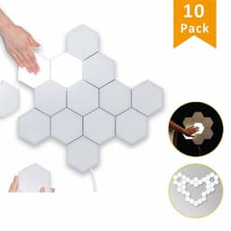 Hexagon veggbelysning med touch 10 stk
