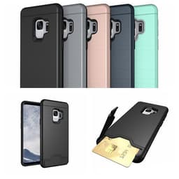 Samsung S9 | Armor skal | Korthållare - Svart