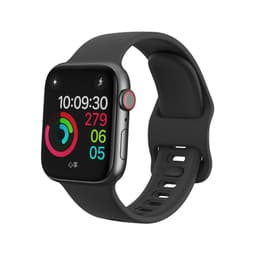 Apple Watch ranneke 38/40 silikoni - musta