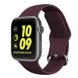 Apple Watch armbånd silikone 38/40 - Mørkerød