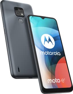 Motorola Moto E7 smarttelefon 2/32GB (mineralgrå)