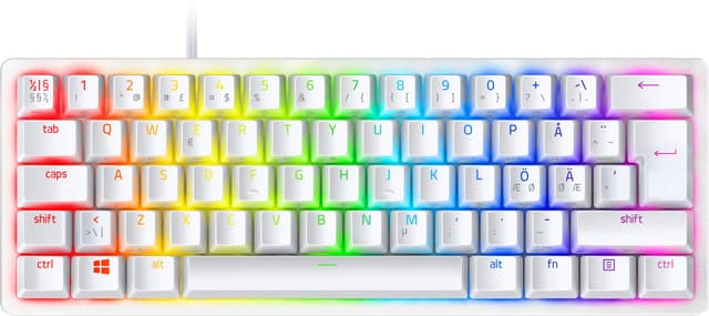 Razer Huntsman Mini gamingtastatur (hvit)