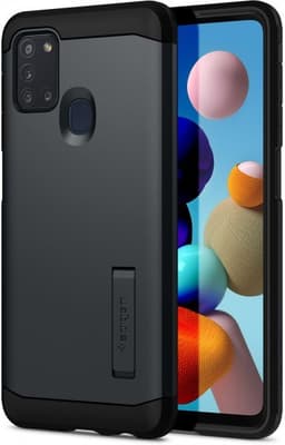 Spigen Samsung Galaxy A21s Kuori Tough Armor Metal Slate