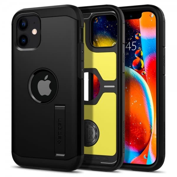 Spigen iPhone 12 Mini Skal Tough Armor Svart