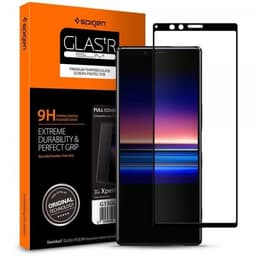 Spigen Sony Xperia 1 Näytönsuoja Lasi.tR Härdat Lasi Full Size Musta