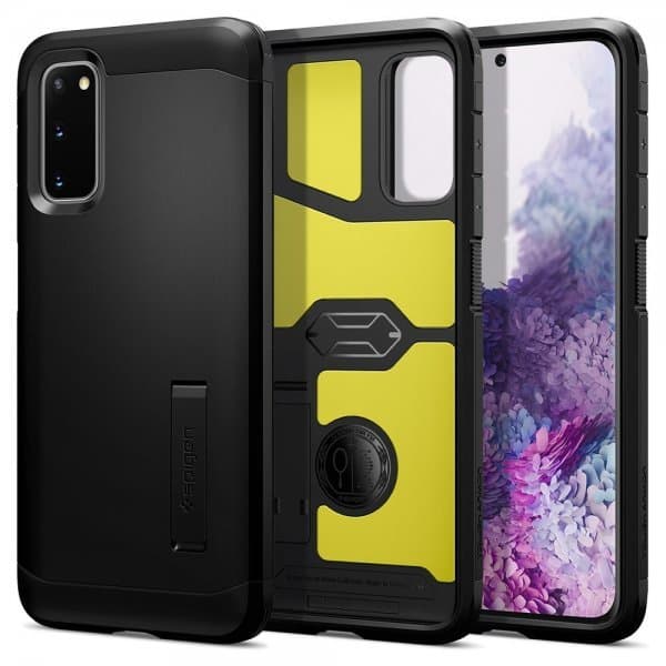 Spigen Samsung Galaxy S20 Skal Tough Armor Svart