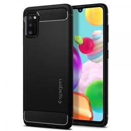 Spigen Samsung Galaxy A41 Deksel Rugged Armor Matte Black