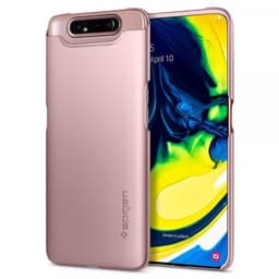 Spigen Samsung Galaxy A80 Suojakuori Ultra Thin RoseKeltainend