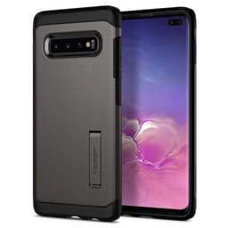 Spigen Samsung Galaxy S10 Plus Deksel Tough Armor Gunmetal