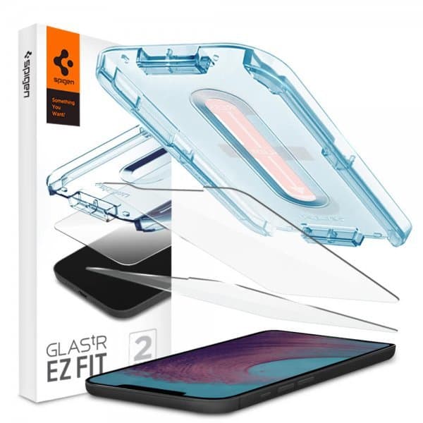 Spigen iPhone 12 Pro Max Skjermbeskytter GLAS.tR EZ Fit 2-pakning