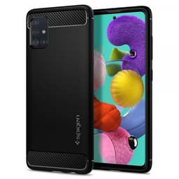 Spigen Samsung Galaxy A71 Deksel Rugged Armor Matte Black