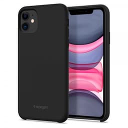 iPhone 11 Suojakuori Silikoniii Fit Musta