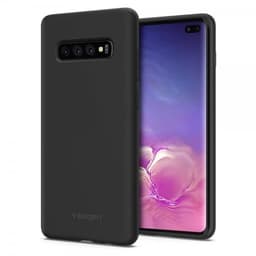 Spigen Samsung Galaxy S10 Plus Kuori Silikoniii Fit Musta