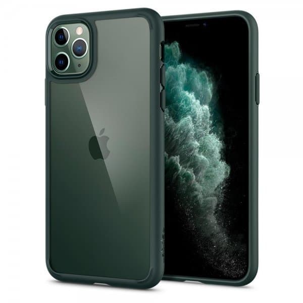 Spigen iPhone 11 Pro Skal Ultra Hybrid Midnight Green