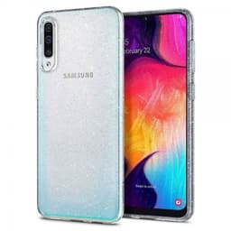 Samsung Galaxy A50 Skal Liquid Crystal Glitter Transparent