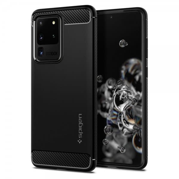 Spigen Samsung Galaxy S20 Ultra Skal Rugged Armor Matte Black