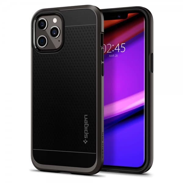 Spigen iPhone 12/iPhone 12 Pro Skal Neo Hybrid Gunmetal