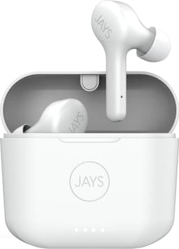 Jays f-Five helt trådløse in-ear hodetelefoner (hvit)