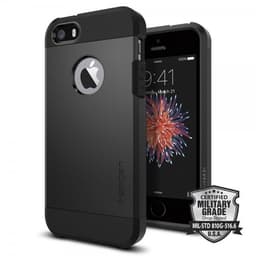 Spigen Tough Armor Cover till iPhone 5 / 5S / SE 2016 Sort