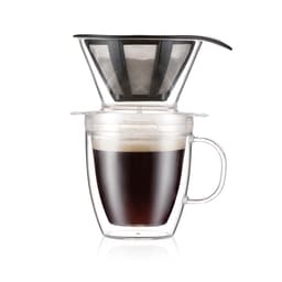 Kahvinsuodatin ja kaksoisseinäinen muki Bodum POUR OVER