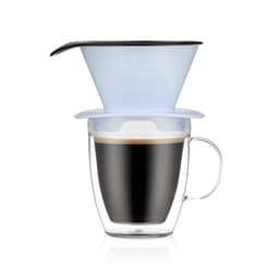 Kahvinsuodatin ja kaksoisseinäinen muki Bodum POUR OVER