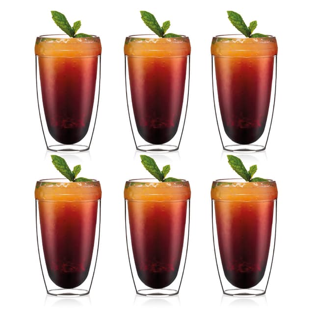 6 stk tumblerglass med doble vegger Bodum PAVINA OUTDOOR