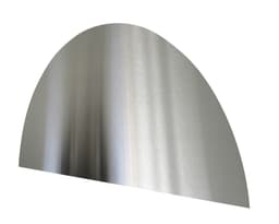 Sprutplate buet 600x300 mm - rustfritt stål