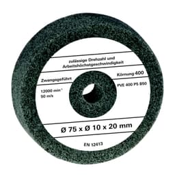 Polerskiva 75x10x20 mm, tillbehör bänkslipmaskin