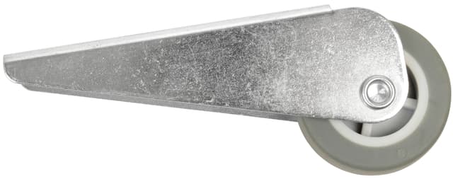Möbelhjul 40 mm, fast vågrätt - svart gummi