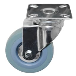 Møbelhjul med plate - 75 mm