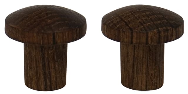 Träknopp Ø 25 mm - rökt ek - 2 st