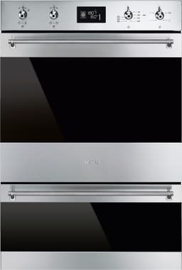 Smeg Classic Indbygningsovn med kompaktovn DOSP6390X (rustfrit)