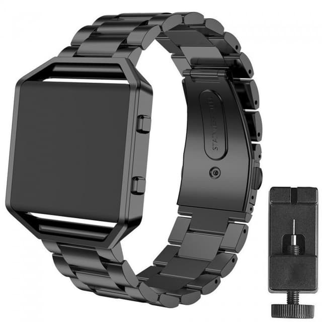 Armbånd Rustfri stål Fitbit Blaze - Svart