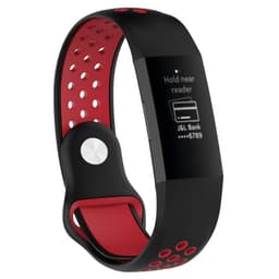 EBN Sport armbånd Fitbit Charge 3 - Svart / rød