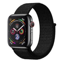 Apple Watch 4 (44 mm) nylonrannekoru - tummanmusta