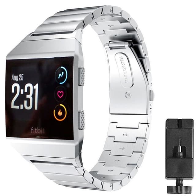Armbånd rustfritt stål Fitbit Ionic - sølv